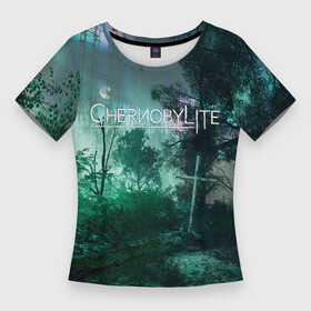 Женская футболка 3D Slim с принтом Chernobylite игровой арт в Екатеринбурге,  |  | art | chernobylite | game | horror | shooter | арт | выживалка | зона | игра | лес | ночь | отчуждения | рыжий | рыжий лес | химинюк | хоррор | чернобыль