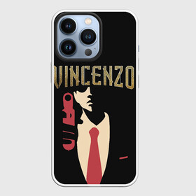 Чехол для iPhone 13 Pro с принтом Винченцо в Екатеринбурге,  |  | vincenzo | винценцо | галстук | кассано | пистолет | со джунки