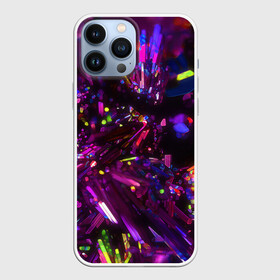 Чехол для iPhone 13 Pro Max с принтом Фиолетовый бриллиант в Екатеринбурге,  |  | абстракция | пестрый | сиреневый | фиолетовый | яркий