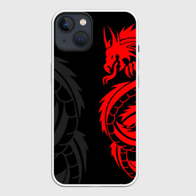 Чехол для iPhone 13 с принтом КРАСНЫЙ ДРАКОН ТАТУ   RED DRAGON TATTOO в Екатеринбурге,  |  | anime | blood | dragon | japan | katana | knight | samurai | senpai | snake | sun | warior | аниме | воин | дракон | животные | змея | катана | красный дракон | кровавая | кровавый | кровь | луна | меч | мифология | сакура | самураи | самурай |