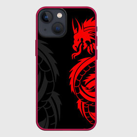 Чехол для iPhone 13 mini с принтом КРАСНЫЙ ДРАКОН ТАТУ   RED DRAGON TATTOO в Екатеринбурге,  |  | anime | blood | dragon | japan | katana | knight | samurai | senpai | snake | sun | warior | аниме | воин | дракон | животные | змея | катана | красный дракон | кровавая | кровавый | кровь | луна | меч | мифология | сакура | самураи | самурай |