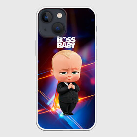 Чехол для iPhone 13 mini с принтом Босс молокосос (деловой стиль) в Екатеринбурге,  |  | baby | boss | boss baby | босс | босс молокосос | маленький босс | малыш | мальчик | молокосос | ребенок