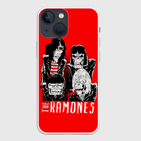 Чехол для iPhone 13 mini с принтом Deadmones в Екатеринбурге,  |  | alternative | music | punk | punkrock | ramones | ramons | rock | альтернатива | музыка | панк | панкрок | рамонс | рок