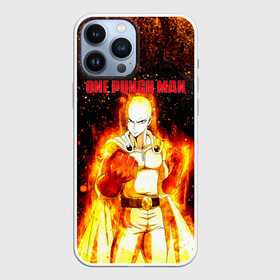 Чехол для iPhone 13 Pro Max с принтом Сайтама в огне | One Punch Man в Екатеринбурге,  |  | Тематика изображения на принте: hagemanto | one punch man | one punchman | onepunchman | saitama | sensei | аниме | ван панч мен | ванпанчмен | лысый плащ | манга | сайтама | сильнейший человек | учитель | человек одинудар | человек одного удара