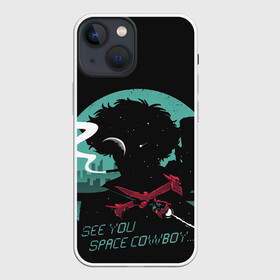 Чехол для iPhone 13 mini с принтом Ковбой  Бибоп в Екатеринбурге,  |  | cowboy bebop | space | джет блэк | ковбой  бибоп | спайк шпигель