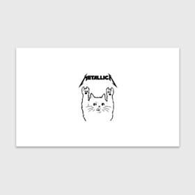 Бумага для упаковки 3D с принтом Metallica Meowtallica в Екатеринбурге, пластик и полированная сталь | круглая форма, металлическое крепление в виде кольца | metallica | кот | котэ | металлика | музыка | рок