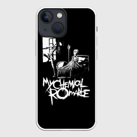 Чехол для iPhone 13 mini с принтом My Chemical Romance уходящий в окно в Екатеринбурге,  |  | mcr | my chemical romance | альтернативный | май кемикал романс | мкр | мой химический роман | мср | мхр | мцр | панк | поп | поппанк | рок группа