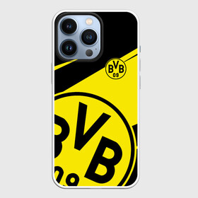 Чехол для iPhone 13 Pro с принтом BORUSSIA BVB 09 LOGO в Екатеринбурге,  |  | borussia | bvb | fc | football | football club | sport | боруссия | спорт | спортивные | униформа | фк | футбол | футбольный клуб