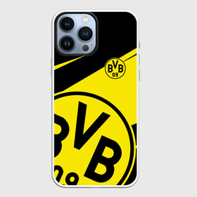 Чехол для iPhone 13 Pro Max с принтом BORUSSIA BVB 09 LOGO в Екатеринбурге,  |  | borussia | bvb | fc | football | football club | sport | боруссия | спорт | спортивные | униформа | фк | футбол | футбольный клуб