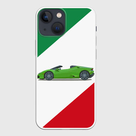 Чехол для iPhone 13 mini с принтом Lamborghini (Италия) в Екатеринбурге,  |  | auto | car | cars | italia | italy | lamborghini | авто | автомобиль | италия | ламбо | ламборгини | машина | тачка