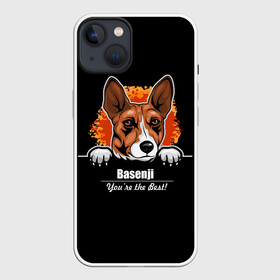 Чехол для iPhone 13 с принтом Басенджи (Basenji) в Екатеринбурге,  |  | african dog | animal | basenji | congo terrier | dog | африканская собака | басенджи | год собаки | друг человека | животное | зверь | кинолог | конго терьер | пёс | собака басенджи | собаковод | четвероногий