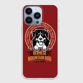 Чехол для iPhone 13 Pro с принтом Бернский Зенненхунд (Bernese Mountain) в Екатеринбурге,  |  | anim | bernese mountain dog | bernese sheepdog | dog | бернская овчарка | бернский зенненхунд | год собаки | друг человека | животное | зверь | кинолог | овчарка | пастушья собака | пёс | порода собак