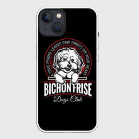 Чехол для iPhone 13 с принтом Бишон Фризе (Bichon Frize) в Екатеринбурге,  |  | animal | bichon frize | bolognese | dog | french lapdog | lapdog | maltese | poodle | бишон фризе | болонка | болоньез | друг человека | живот | кинолог | кудрявая болонка | мальтезе | пёс | порода собак | пудель | собака