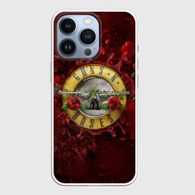 Чехол для iPhone 13 Pro с принтом Лого GNR в розах в Екатеринбурге,  |  | alternative | guns n roses | metall | music | rock | альтернатива | ганс энд росес | металл | музыка | пушки и розы | рок