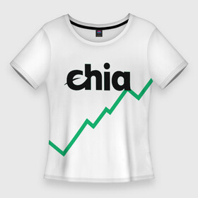 Женская футболка 3D Slim с принтом Криптовалюта Чиа в Екатеринбурге,  |  | 2021 | 2022 | bitcoin | btc | chia | chia network | dogecoin | ethereum | ssd | xch | биткоин | в топе | в тренде | жёсткие диски | крипта | криптовалюта | майнинг | чиа