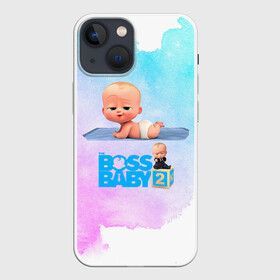 Чехол для iPhone 13 mini с принтом Маленький босс молокосос в Екатеринбурге,  |  | baby | boss | boss baby | босс | босс молокосос | маленький босс | малыш | мальчик | молокосос | ребенок