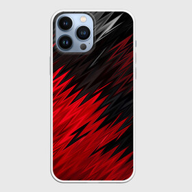 Чехол для iPhone 13 Pro Max с принтом ЧЁРНО КРАСНЫЕ КРАСКИ | RED BLACK STRIPES в Екатеринбурге,  |  | abstract | geometry | geometry stripes | grunge | texture | waves | абстракция | брызги | волны | геометрические полосы | геометрия | гранж | краски | текстура