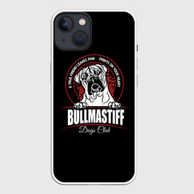 Чехол для iPhone 13 с принтом Бульмастиф (Bullmastiff) в Екатеринбурге,  |  | animal | bulldog | bullmastiff | dog | mastiff | бульдог | бульмастиф | год собаки | друг человека | животное | зверь | кинолог | мастиф | пёс | порода собак | собака бульмастиф | собаковод | сторожевая собака