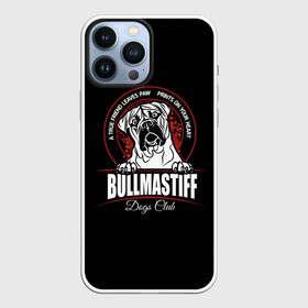 Чехол для iPhone 13 Pro Max с принтом Бульмастиф (Bullmastiff) в Екатеринбурге,  |  | Тематика изображения на принте: animal | bulldog | bullmastiff | dog | mastiff | бульдог | бульмастиф | год собаки | друг человека | животное | зверь | кинолог | мастиф | пёс | порода собак | собака бульмастиф | собаковод | сторожевая собака