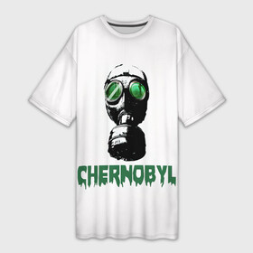 Платье-футболка 3D с принтом СИЗ chernobylite в Екатеринбурге,  |  | chernobyl | game | stalker | игра | отчуждения | радиация | сталкер | чаэс | чернобль | чернобыль
