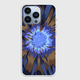 Чехол для iPhone 13 Pro с принтом Василек. Абстракция. в Екатеринбурге,  |  | abstraction | blue | cornflower | fractal | абстракция | василек | синий | фрактал