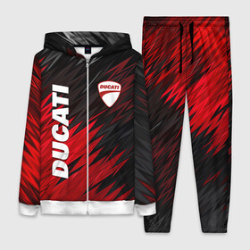 Женский костюм 3D с принтом DUCATI RED STYLE MOTOCYCLE в Екатеринбурге,  |  | ducati | moto | motocycle | racing | sport | дукати | мото | мотоспорт | мотоцикл | рейсинг | спорт