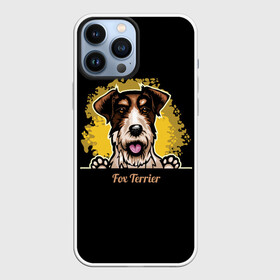 Чехол для iPhone 13 Pro Max с принтом Фокстерьер (Fox terrier) в Екатеринбурге,  |  | animal | dog | fox terrier | hunting dog | terrier | год собаки | друг человека | животное | зверь | кинолог | охотничья собака | пёс | пёсик | порода собак | собака | собака фокстерьер | собаковод | терьер | фокстерьер