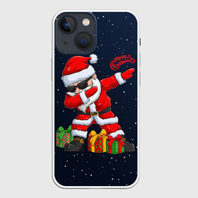 Чехол для iPhone 13 mini с принтом SANTA DABBING в Екатеринбурге,  |  | christmas | dab | dabbing | santa | дед мороз | елка | зима | новый год | подарок | рождество | санта | снег | снегурочка | снежинка