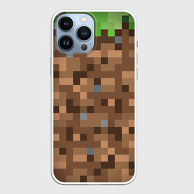 Чехол для iPhone 13 Pro Max с принтом ЗЕМЛЯ | DIRT | MINECRAFT в Екатеринбурге,  |  | block | box | dirt | minecraft | pixels | texture | биом | блок | земля | майнкрафт | пиксели | пиксельный | текстура