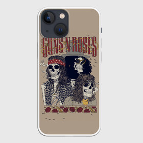 Чехол для iPhone 13 mini с принтом GNR Skeletons в Екатеринбурге,  |  | alternative | guns n roses | metall | music | rock | альтернатива | ганс энд росес | металл | музыка | пушки и розы | рок