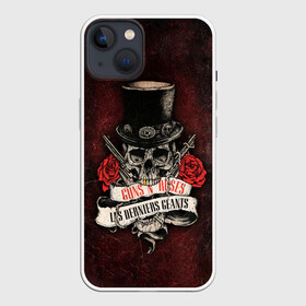 Чехол для iPhone 13 с принтом ГЭР Череп в Екатеринбурге,  |  | alternative | guns n roses | metall | music | rock | альтернатива | ганс энд росес | металл | музыка | пушки и розы | рок