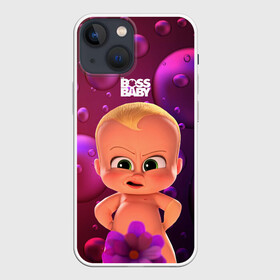Чехол для iPhone 13 mini с принтом Босс   молокосос в душе в Екатеринбурге,  |  | Тематика изображения на принте: baby | boss | boss baby | босс | босс молокосос | маленький босс | малыш | мальчик | молокосос | ребенок