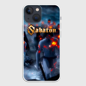 Чехол для iPhone 13 mini с принтом Зомби Sabaton в Екатеринбурге,  |  | battle metal | panzerkampf | primo victoria | sabaton | the art of war | the great war | атака мертвецов | бисмарк | войны | группа | йоаким броден | латный ботинок | метал | ночные ведьмы | пауэр | рок | рыцарские доспехи | сабатон