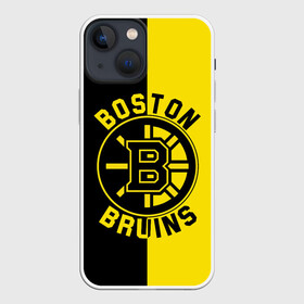 Чехол для iPhone 13 mini с принтом Boston Bruins, Бостон Брюинз в Екатеринбурге,  |  | boston | boston bruins | bruins | hockey | nhl | usa | бостон | бостон брюинз | нхл | спорт | сша | хоккей | шайба