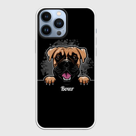 Чехол для iPhone 13 Pro Max с принтом Боксёр (Boxer) в Екатеринбурге,  |  | animal | boxer | bulldog | dog | fighting dog | pit bull | бойцовская собака | боксёр | бульдог | год собаки | друг человека | животное | кинолог | немецкий боксёр | пёс | питбуль | порода собак | собака боксёр | собаковод