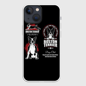 Чехол для iPhone 13 mini с принтом Бостон Терьер (Boston Terrier) в Екатеринбурге,  |  | a | boston terrier | bull terrier | bulldog | dog | terrier | бостон терьер | бостонский терьер | бульдог | бультерьер | год собаки | друг человека | животное | зверь | ищейка | кинолог | кость | пёс | собака бостон терьер