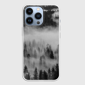 Чехол для iPhone 13 Pro с принтом ТУМАННЫЙ ЛЕС | FOREST в Екатеринбурге,  |  | Тематика изображения на принте: forest | деревья | дым | лес | мрачный лес | природа | туман