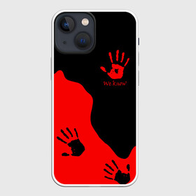 Чехол для iPhone 13 mini с принтом WE KNOW RED LOGO в Екатеринбурге,  |  | dovahkiin | dragon | dragonborn | fus ro dah | oblivion | rpg | skyrim | tes | tes 5 | tes skyrim | tes v | the elder scrolls | the elder scrolls skyrim | we know | докавин | дракон | мы знаем | обливион | рпг | скайрим | фус ро дах