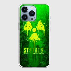 Чехол для iPhone 13 Pro с принтом STALKER LOGO RADIATOIN NEON TOXIC в Екатеринбурге,  |  | chernobyl | pripyat | radiation | shadow of chernobyl | stalker | stalker 2 | воля | зона | меченый | припять | радиация | свобода | свобода воля | сталкер | сталкер 2 | тени чернобыля | чернобыль