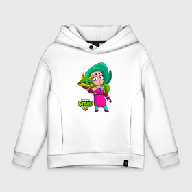 Детское худи Oversize хлопок с принтом LOLA BRAWLSTARS в Екатеринбурге, френч-терри — 70% хлопок, 30% полиэстер. Мягкий теплый начес внутри —100% хлопок | боковые карманы, эластичные манжеты и нижняя кромка, капюшон на магнитной кнопке | Тематика изображения на принте: brawl | brawl stars | brawlstars | lola | бравл | бравлстарс | лола | лоли | разрушитель