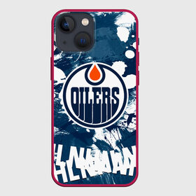 Чехол для iPhone 13 mini с принтом Эдмонтон Ойлерз | Edmonton Oilers в Екатеринбурге,  |  | Тематика изображения на принте: edmonton | edmonton oilers | hockey | nhl | oilers | usa | нхл | ойлерз | спорт | сша | хоккей | шайба | эдмонтон | эдмонтон ойлерз