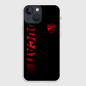 Чехол для iPhone 13 mini с принтом DUCATI BLACK RED LINE в Екатеринбурге,  |  | ducati | italy | moto | motocycle | racing | sport | дукати | италия | мото | мотоспорт | мотоцикл | рейсинг | спорт
