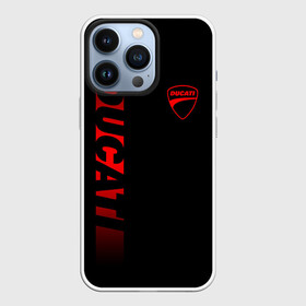 Чехол для iPhone 13 Pro с принтом DUCATI BLACK RED LINE в Екатеринбурге,  |  | ducati | italy | moto | motocycle | racing | sport | дукати | италия | мото | мотоспорт | мотоцикл | рейсинг | спорт
