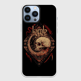 Чехол для iPhone 13 Pro Max с принтом LOG Skull в Екатеринбурге,  |  | alternative | lamb of god | log | metall | music | rock | альтернатива | ламб оф гад | ламб оф год | металл | музыка | рок