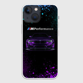 Чехол для iPhone 13 mini с принтом BMW M4 | PERFORMANCE в Екатеринбурге,  |  | auto | auto sport | autosport | bmw | bmw performance | m | mka | performance | авто спорт | автомобиль | автоспорт | ам | бмв | бэха | машина | мка