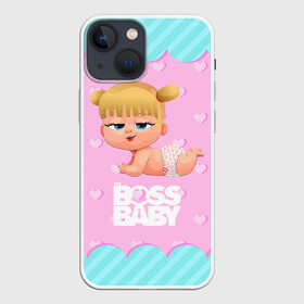 Чехол для iPhone 13 mini с принтом Baby boss girl в Екатеринбурге,  |  | baby | boss | boss baby | босс | босс молокосос | маленький босс | малыш | мальчик | молокосос | ребенок