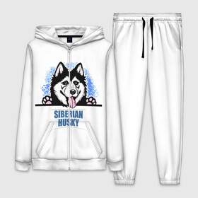 Женский костюм 3D с принтом Сибирский Хаски (Siberian Husky) в Екатеринбурге,  |  | ani | dog | husky | siberian husky | wolf | аляскинский маламут | волк | год собаки | друг человека | ездовая собака | животное | зверь | ищейка | кинолог | кость | лайка | пёс | сибирский хаски | сибирь | собака