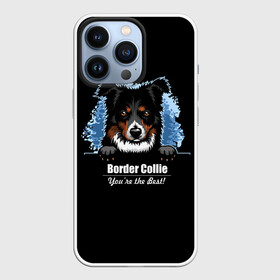 Чехол для iPhone 13 Pro с принтом Бордер Колли (Border Collie) в Екатеринбурге,  |  | Тематика изображения на принте: animal | border collie | dog | бордер колли | год собаки | друг человека | животное | зверь | ищейка | кинолог | кость | овчарка | пастушья собака | пёс | порода собак | собака бордер колли | собаковод
