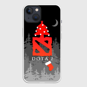 Чехол для iPhone 13 с принтом Dota 2  С Новым годом в Екатеринбурге,  |  | christmas | dota 2 | fir forest | happy new year | logo | moon | multiplayer | night | pc game | tree with balls | ёлка с шариками | еловый лес | компьютерная игра | логотип | луна | многопользовательская | ночь | рождество | с новым годом