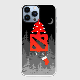 Чехол для iPhone 13 Pro Max с принтом Dota 2  С Новым годом в Екатеринбурге,  |  | Тематика изображения на принте: christmas | dota 2 | fir forest | happy new year | logo | moon | multiplayer | night | pc game | tree with balls | ёлка с шариками | еловый лес | компьютерная игра | логотип | луна | многопользовательская | ночь | рождество | с новым годом